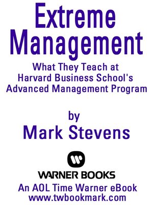cover image of Extreme Management